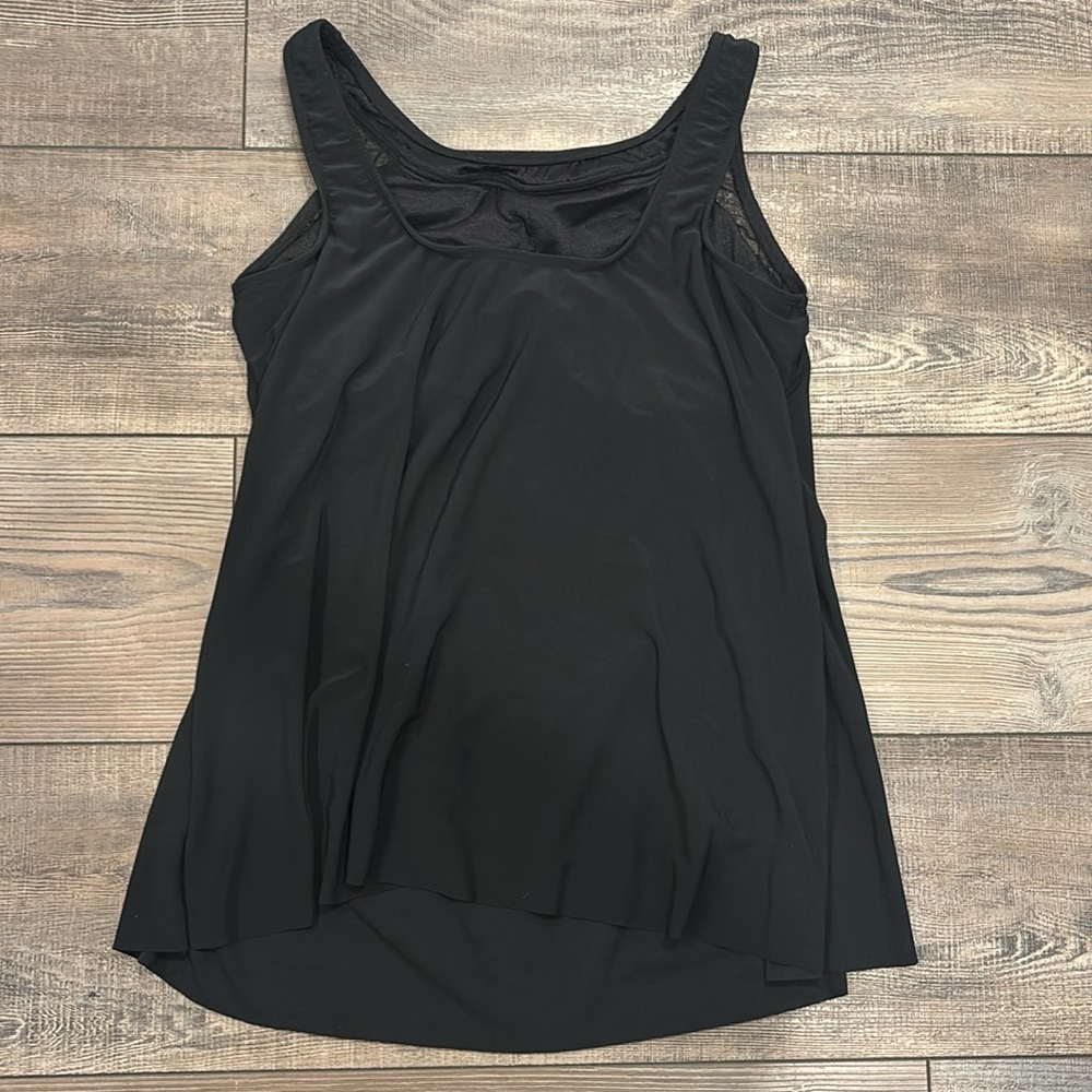 Miraclesuit Ursula Hidden Underwire Mesh Detail Tankini Bathing Suit Top Size 8 - Picture 4 of 6